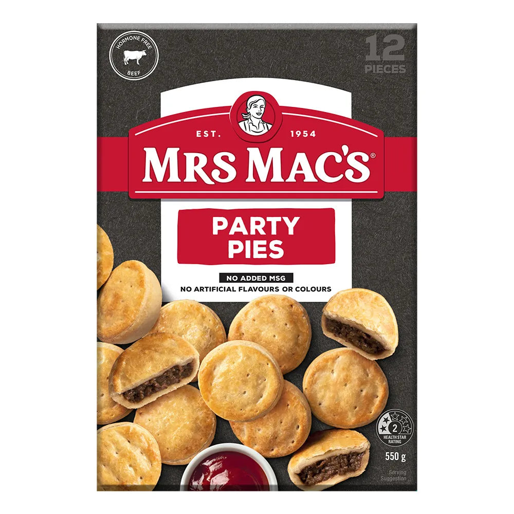 Mrs Mac's Party Pies - 12 Pieces (550g) – Quality Meat Butchery